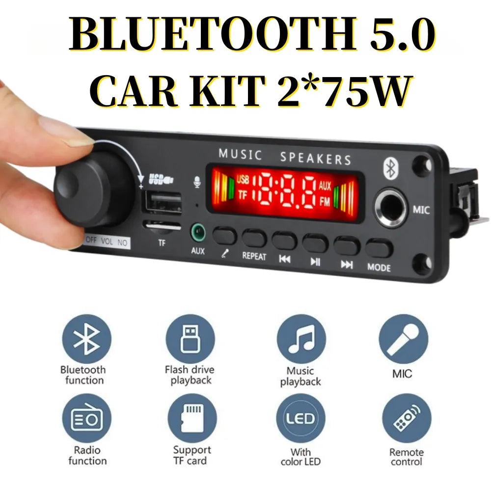 Bluetooth Amplifier Board: Karaoke Microphone Car Audio Player  ourlum.com   