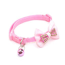 Adjustable Bow Tie Pet Collars with Bell Pendant - Fashion Necktie for Cats and Dogs  ourlum.com   