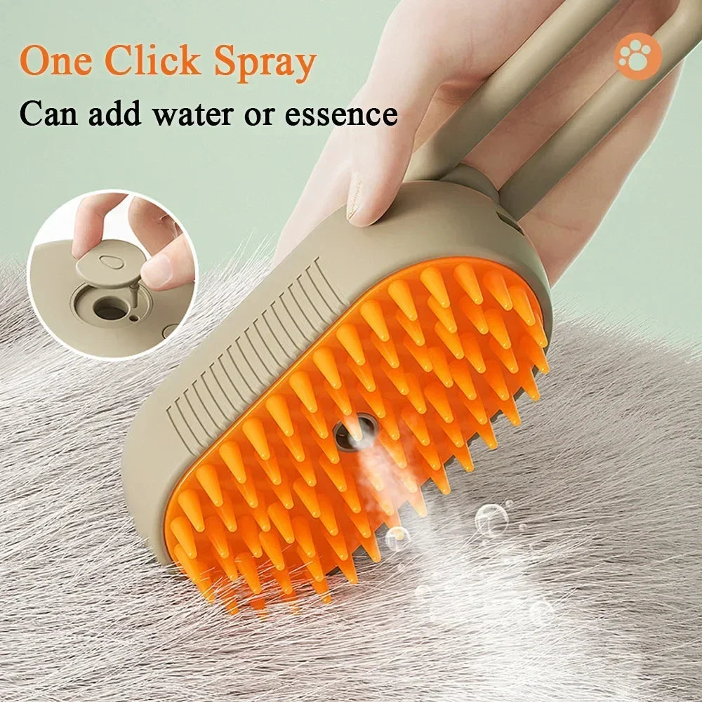 Cat Dog Electric Spray Grooming Comb with Steam Brush  ourlum.com   