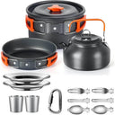 Lightweight Aluminum Camping Cookware Set for Outdoor Use