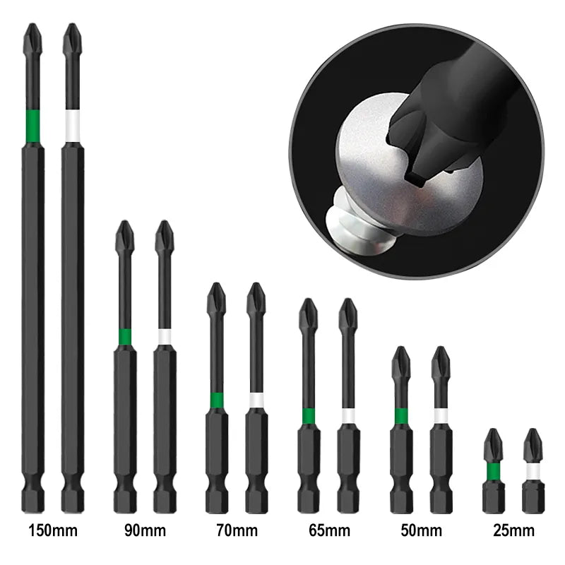 S2 Impact Magnetic Screwdriver Set with Non-Slip PH2 Head  ourlum.com   