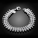 Sterling Silver Chain Bracelet Elegant Party Wedding Gift