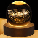 USB LED night light, Galaxy Crystal Ball lamp, 3D planet moon lamp, home decoration  ourlum.com   