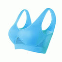 Ultimate Comfort Seamless Sports Bra for Women - Lift & Supportive Gym Brassiere, Wire-Free Design  Our Lum Blue 4XL 