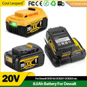 High Capacity 8.0Ah DCB200 Lithium Battery for DeWalt Tools