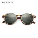 ZENOTTIC Vintage Steampunk Clip-On Sunglasses for All