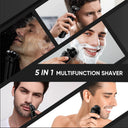 Sejoy Shaver Barber for Men 5 in 1 Electric Razor Kit