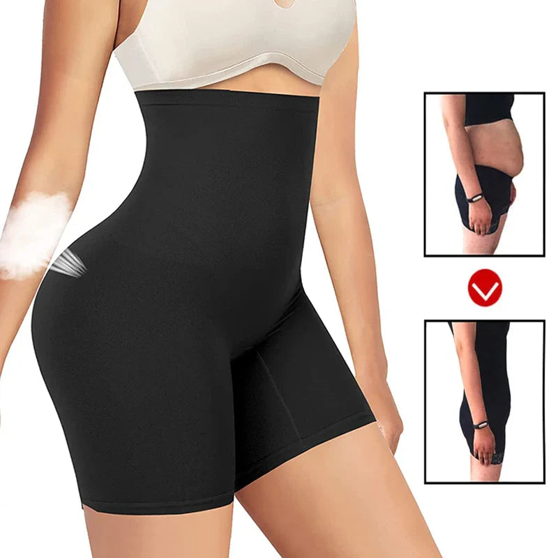 High Waisted Shapewear Shorts for Women - Tummy Control & Butt Lifter