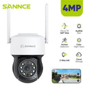 SANNCE 2K 4MP Outdoor Pan Tilt Wireless Dome Camera