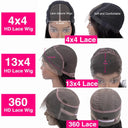 Luxury Straight Human Hair Lace Front Wigs for Comfort