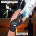 Fingerless Glove LED Flashlight Waterproof Torch Outdoor Tool