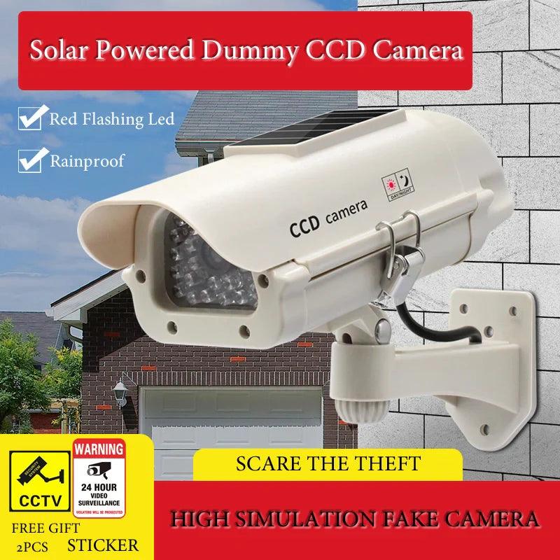 Solar Powered Fake Security Camera: Ultimate Property Protection  ourlum.com   