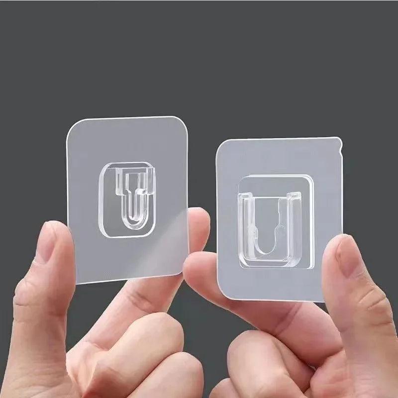 Double-Sided Adhesive Wall Hooks Storage Solution Kit  ourlum.com   