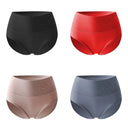 4Pcs Cotton Women's Panties High Waist Body Shaper Underwear Breathable Underpants Plus Size M-5XL Panty  Soft Female Briefs