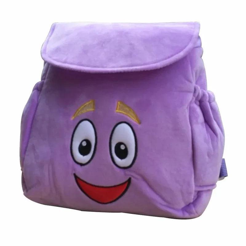 1pcs Dora Explorer Backpack Rescue Bag with Map,Pre-Kindergarten Toys Purple Xmas Girls Back to School Gifts