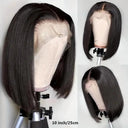 Premium 13x4 Lace Front Straight Bob Wig 180 Density