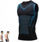 Men's Ionic Shaping Vest Ice-Silk Slimming Body Shaper Top