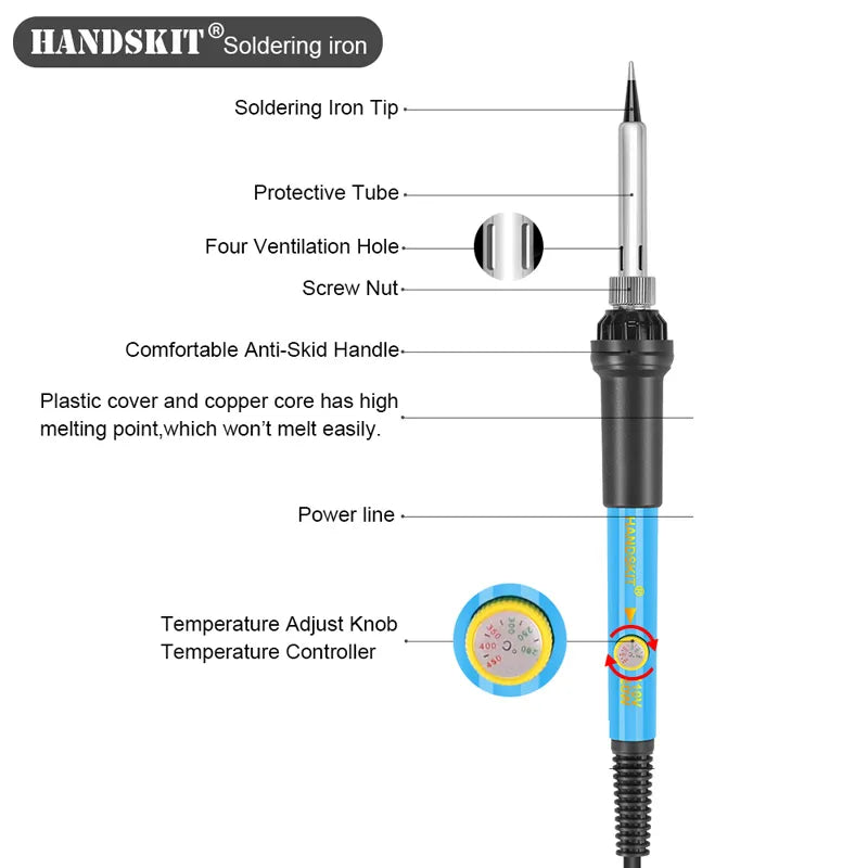 Adjustable Temperature Electric Soldering Iron Kit: Precision Repair Tools  ourlum.com   