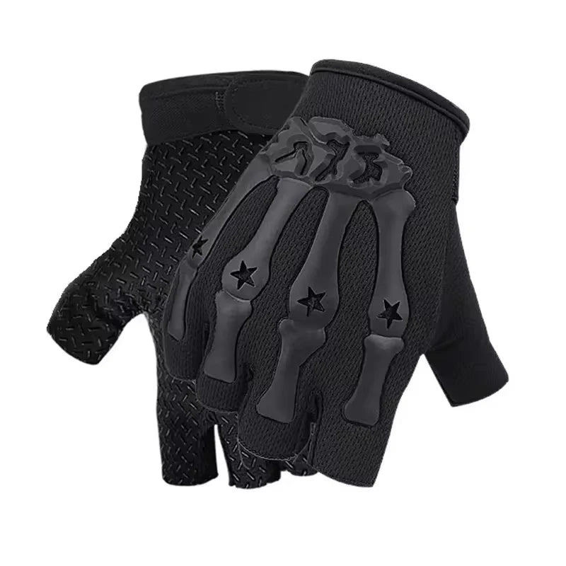 Riding Fingerless Gloves Non-slip Half Finger Gloves for Motorcycle Cycling Climbing Hiking Hunting Outdoor Sports