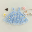 Daisy Tulle Dress: Summer Floral Party Fashion for Girls