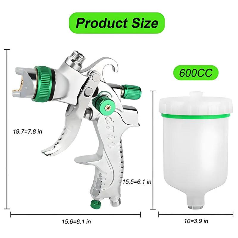 HVLP Professional Spray Gun 1.4/1.7/2.0/2.5mm Steel Nozzle Gravity Spray Gun Portable Car Paint Spray Gun DIY Spray Paint Kit  ourlum.com   