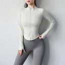 Performance-Enhancing Women's Slim Fit Training Jacket for Yoga, Running, and Sports  ourlum.com baise XL 