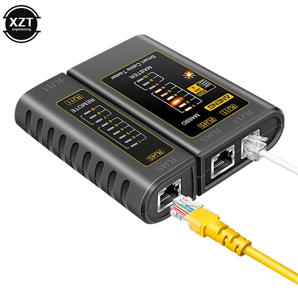 Network Cable Tester with RJ45 and RJ11 Ports  ourlum.com   