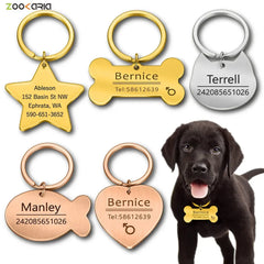 Personalized Engraved Pet ID Tag Keychain for Cats & Dogs
