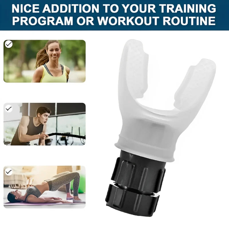 Portable Breathing Trainer for Lungs - Adjustable Resistance Fitness Device for Enhanced Endurance Workouts