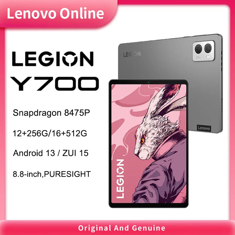 China ROM Lenovo LEGION Y700 2023 8.8 Inch WiFi Gaming Tablet 16G 512G 12G 256G Android 13 Qualcomm Snapdragon8+ Processor