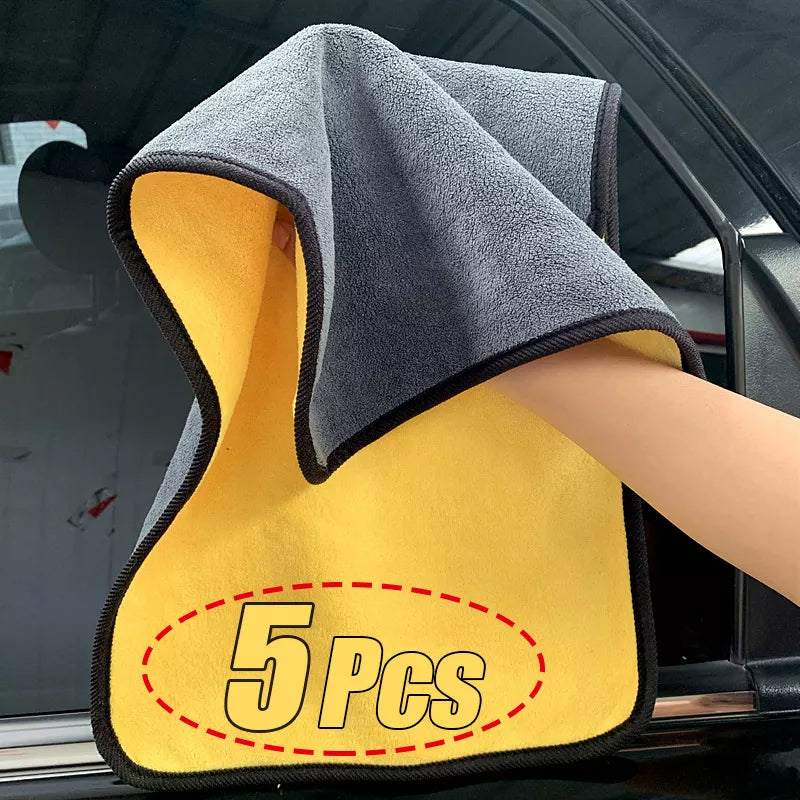 Microfiber Double Layer Cleaning Towel - Premium Quality & Versatile Cleaning  ourlum.com   