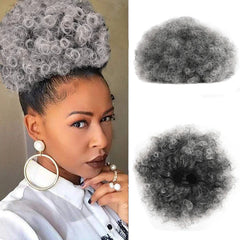 Afro Puff Kinky Curly Ponytail Hairpiece: Trendy Clip-In Extensions