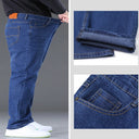 Man Jeans Big Size High Stretch Denim Fabric Large Size Pants