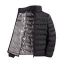 Graphene Self-Heating Down Jacket Men Windproof Pleated Warm