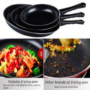 30cm Non-Stick Cast Iron Frying Pan - Mini Pancake & Egg Skillet for Kitchen Cooking