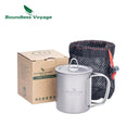 Lightweight Titanium Camping Mug with Lid for Coffee Travel