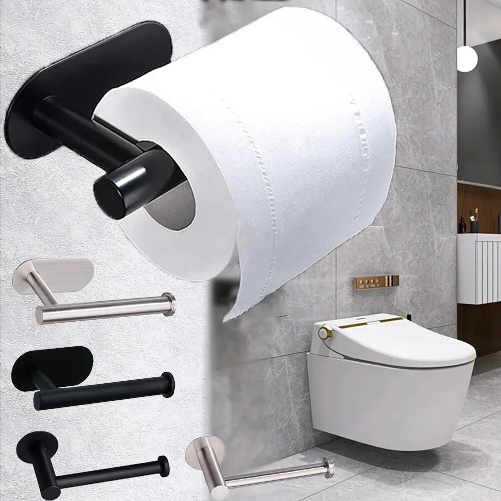 Toilet Paper Holder Stainless Steel Towel Dispenser Kitchen Bathroom Accessory  ourlum.com   