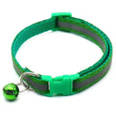 Colorful Reflective Pattern Pet Collar with Bell for Small Pets  ourlum.com green  