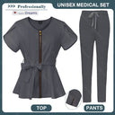 Women Scrubs Set Zipper Collar Beauty Clothes High Quality