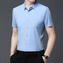 Men's Ultra Stretch Short Sleeve Shirt Business Casual Wear