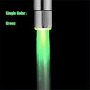 Zhang Ji LED Glow Faucet: Modern Water-saving Tap with Color Indicator  ourlum.com Single Color-Green  