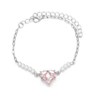 Radiant Heart Chain Bracelet Y2K Zircon Women's Jewelry