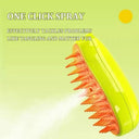 Steamy Electric Pet Grooming Brush for Tangle-Free Hair Removal  ourlum.com   