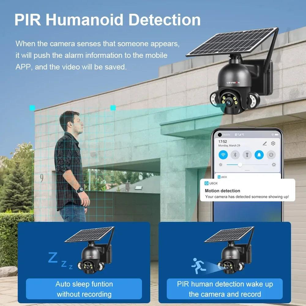 Solar Security Camera: Enhanced WiFi Outdoor Surveillance Camera  ourlum.com   