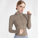 Performance-Enhancing Women's Slim Fit Training Jacket for Yoga, Running, and Sports  ourlum.com kekese XL 