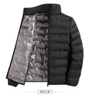 Graphene Self-Heating Down Jacket Men Windproof Pleated Warm