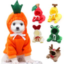 Cute Fruit Dog Clothes for Small Dogs Warm Hoodies Fleece