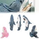 Cartoon Sleeping Bag for Children and Adults Shark Blanket