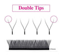 TDANCE 8-15MIX YY Shape Hand Woven Premium Mink Soft Light Natural Eyelashes Extension Makeup Mesh Net Cross False Eyelash  ourlum.com   