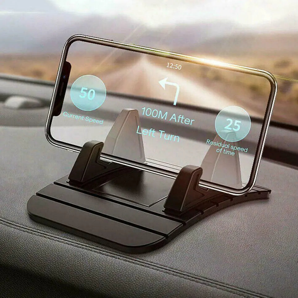 Silicone Car Phone GPS Holder Mat: Secure Dashboard Stand  ourlum.com   